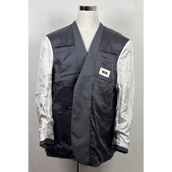 Joseph Abboud 50L Sport Coat Zignone Wool Gray Two Button Lined Double Vented - Picture 8 of 9